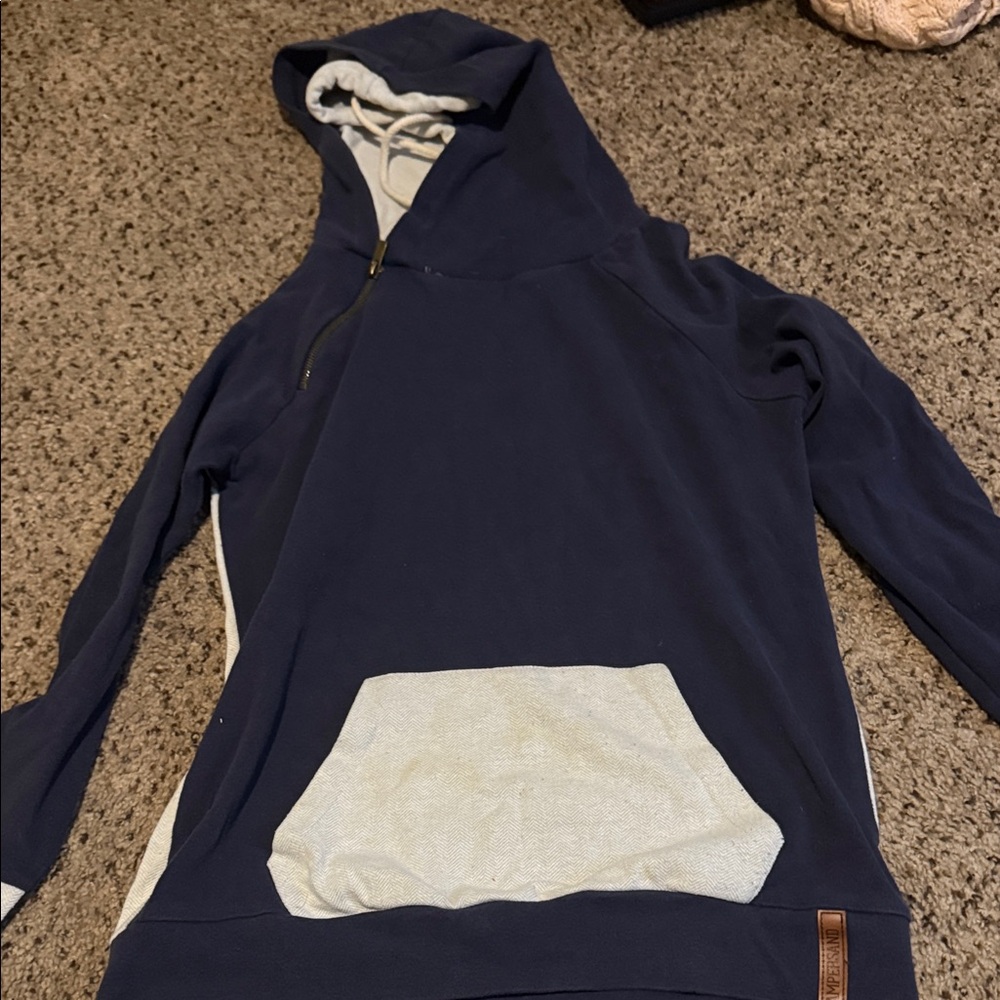 Stylish Navy Blue Women's Hoodie